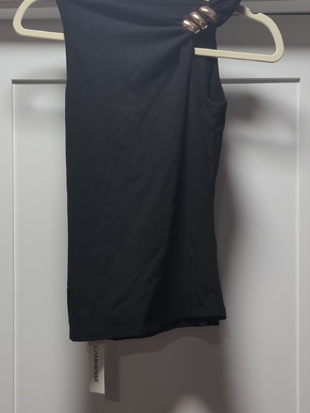 Commense Black Tank Top with Gold Accent - Picture 5 of 5